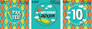 SEM-Golf 2-inch CUPCAKE Topper-Clouds-3UP design preview