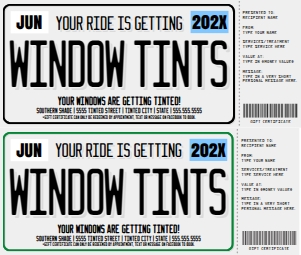 SEM-License Plate Voucher–WINDOW TINT-BLK/White bkgd: SEM-License Plate Voucher–WINDOW TINT-BLK/White bkgd