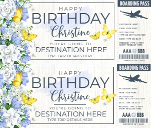 SEM-Birthday-Boarding Pass PLANE Voucher-wht/blue design preview