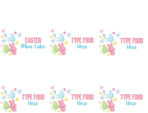 SEM-Easter Peeps-Food Labels design preview