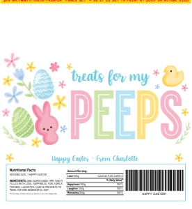 SEM-Easter Peeps-Candy Wrapper: SEM-Easter Peeps-Candy Wrapper