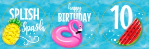 SEM-Pool Toys-Pool Party-Cupcake Topper/Tag design preview