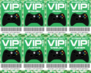SEM-Gamer Party Badges Minecraft design preview