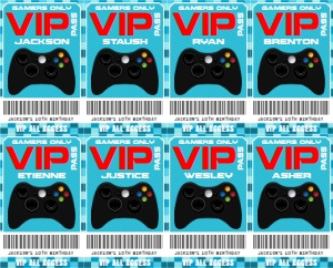 SEM-Gamer Party Badges Minecraft-Blue/Red design preview