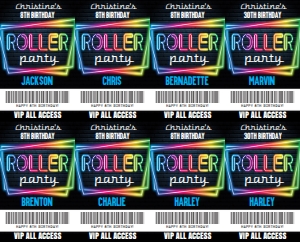 SEM-Roller Party-Glow Badges-Blue-SM: SEM-Roller Party-Glow Badges-Blue-SM