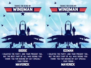 SEM-Top Gun-Fighter Pilot-Thank You-2up: SEM-Top Gun-Fighter Pilot-PARTY SET