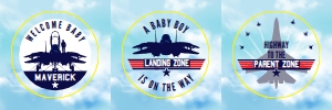 SEM-Top Gun-Fighter Pilot-2" Circles-BABY: SEM-Top Gun-Fighter Pilot-2" Circles-BABY