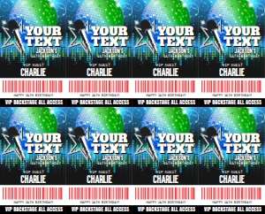 SEM-ROCK/POP Star Badge-V2-Your Text-BLUE design preview