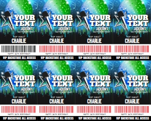 SEM-ROCK/POP Star Badge-V2-Your Text-BLUE: SEM-ROCK/POP Star Badge-V2-Your Text-BLUE