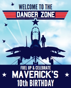 SEM-Top Gun-Fighter Pilot-8x10 Sign design preview