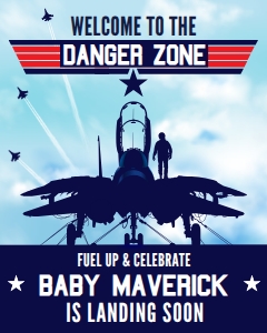 SEM-Top Gun-Fighter Pilot-8x10 Sign-BABY design preview