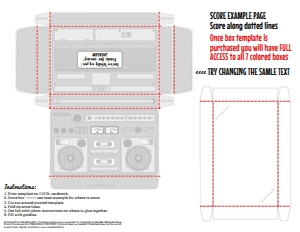 SEM-Boom Box Mini-COLOR SET-8pgs design preview