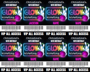 SEM-Glow Bowling Badges-SM Pink design preview
