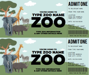 SEM-Zoo Animals-Voucher design preview