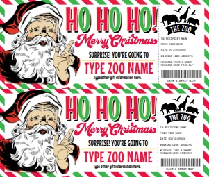 SEM-Santa Voucher-Bright-HoHoHo-ZOO: SEM-Santa Voucher-Bright-HoHoHo-ZOO