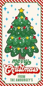 SEM-Retro Xmas Christmas Tree-Tag design preview