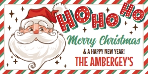 SEM-Christmas SANTA Tag-RedGrn-Horiz design preview