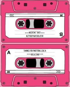 SEM-Cassette-Treat Topper-Pink: SEM-Cassette-Treat Topper-Pink