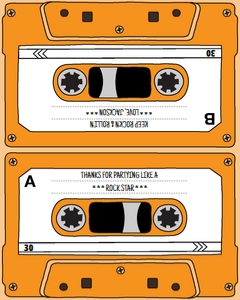SEM-Cassette-Treat Topper-Orange design preview