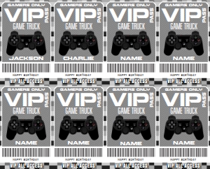 SEM-Game Truck PS4 Badge–Minecraft–Gray design preview