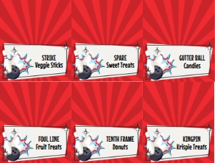 SEM-Bowling Food Label–RED/blue design preview