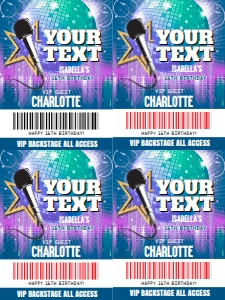 SEM-ROCK/POP Star Badge-Your Text-V2-3x4-TPB: SEM-ROCK/POP Star Badge-Your Text-V2-TPB