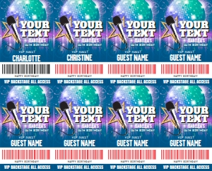 SEM-ROCK/POP Star Badge-Your Text-V2-TPB: SEM-ROCK/POP Star Badge-Your Text-V2-TPB