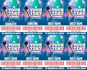 SEM-ROCK/POP Star Badge-Your Text-V2-TPB design preview