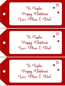 THC1775 Xmas Tags Mediumx3: THC1775: Xmas Indoor