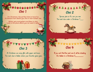 THC1776b: Xmas Clues 1-4: THC1776: xmas riddles
