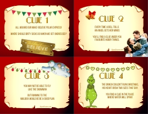 THC1773a Xmas Movie Clues 1-4: THC1773: Xmas Movie Night