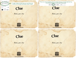 THC1749h: Blank Clue Template: THC1749: Mall Treasure Hunt