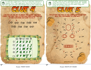 THC1779d: Clues 4&5: THC1779 Outdoor Adventure Clues