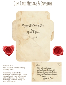 Box1702 - Gift Card Message & Envelope: THC1702: Traditional Riddles
