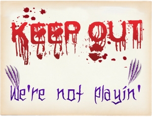 TTHC2704z: Trespassing Poster: TTHC2704: Teams Creepy Clowns