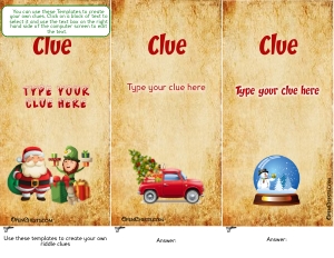 THC1752f: Kids Clues - Extra text templates: THC2707: Xmas Kids Vs Adults