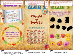 THC1809a: Candy Clues 1-3: THC1809: Candy Quest Puzzles