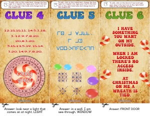 THC1809b: Candy Clues 4-6: THC1809: Candy Quest Puzzles