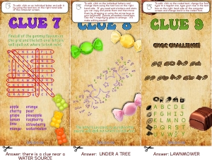 THC1809c: Candy Clues 7-9: THC1809: Candy Quest Puzzles