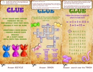 THC1809f: Extra Clues: THC1809: Candy Quest Puzzles