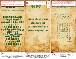 THC1814f: Camping Clues - Extra Clues: THC1814 Camping Puzzle Clues
