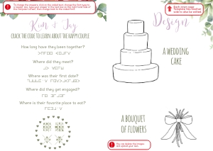 BK1101h: A4 Wedding Booklet inside pages: BK1101 Wedding Book Eucalyptus