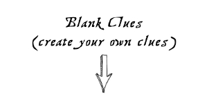 THC3101: Blank Clues: THC3101 Indoor and Outdoor Puzzle Clues