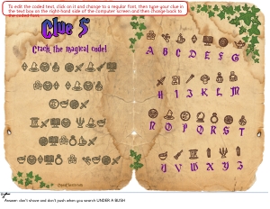 THC1810d: Magic Clue 5: THC1810: Magical Garden Treasure Hunt