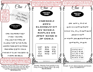 THC1846a: Clues 1 - 3: THC1846 Black and White Cipher Hunt