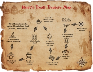 TM1102b: Halloween Outdoor Map with arrows: TM1202: Halloween