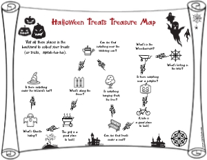 TM1102c: Low-ink Halloween Outdoor Map with Arrows: TM1202: Halloween