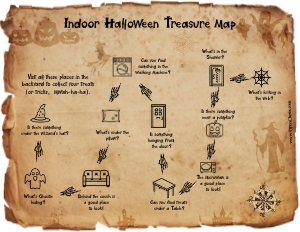 TM1102d: Halloween Indoor Map with arrows: TM1202: Halloween