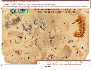 THC1819b: Sea Adventure Clue 1: THC1819: Beach Adventure