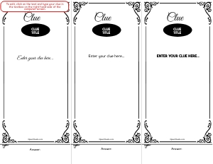 THC1846g: Blank Clues: THC1846 Black and White Cipher Hunt